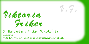 viktoria friker business card